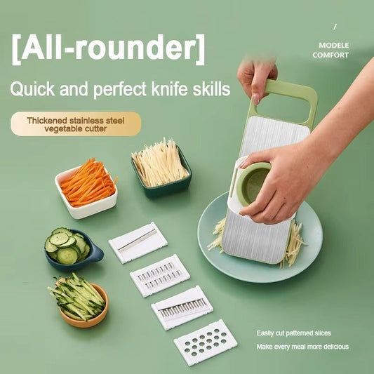 5 in 1 Vegetable Cutter front view multi blade kitchen tool