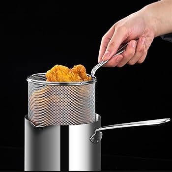 Stainless Steel Deep Frying Pot | Safe Kitchen Fryer