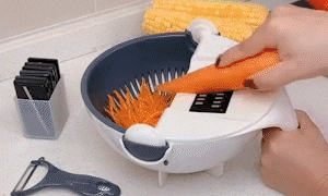 9 in 1 Vegetable Cutter with Drain Basket | Multi Kitchen Tool