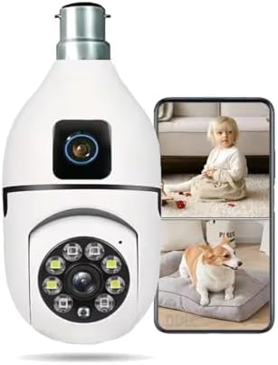 E27 WiFi PTZ Bulb Camera | 360° Waterproof Security