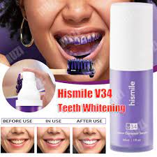 V34 Purple Whitening Toothpaste | 30ml Healthy Teeth & Gums
