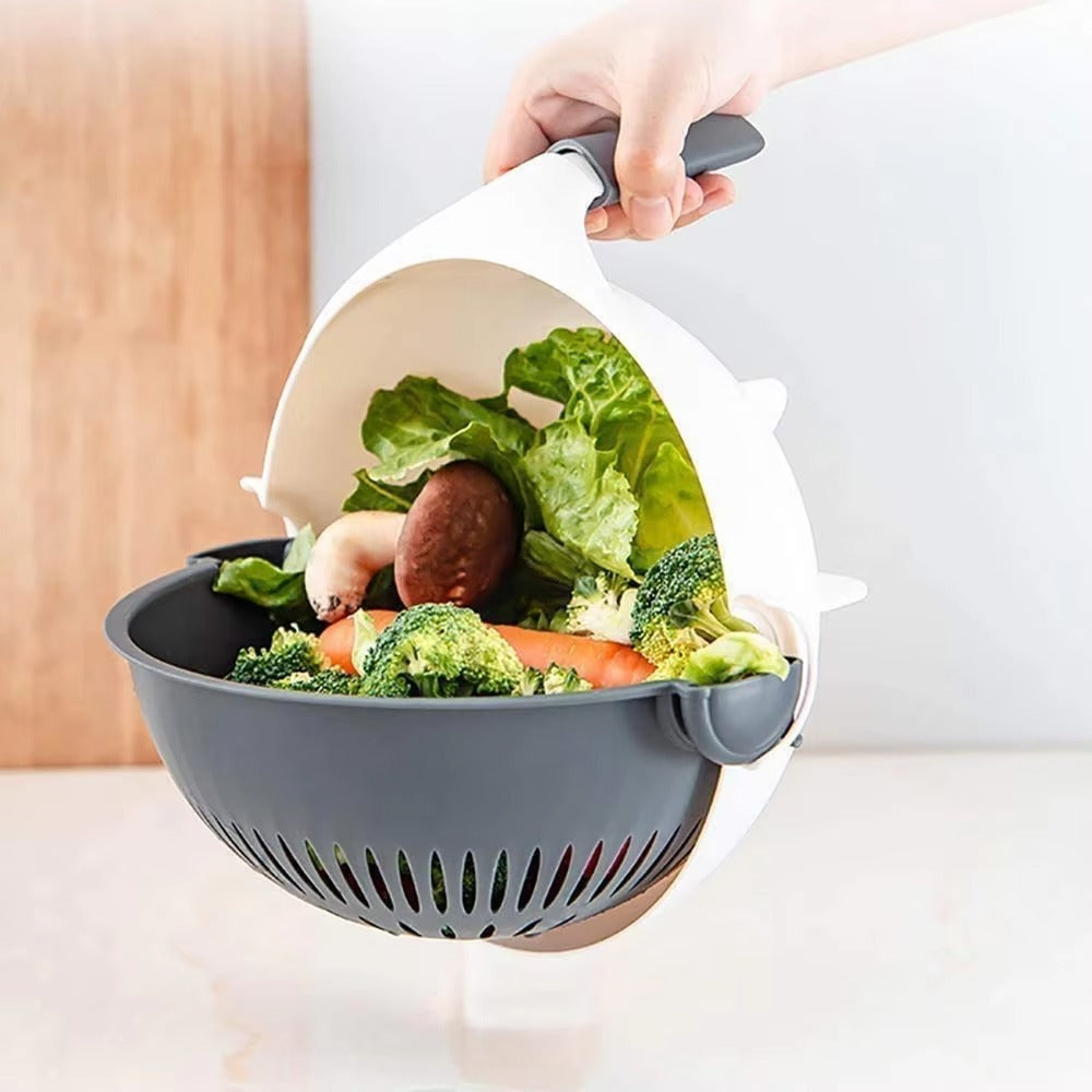 9 in 1 Vegetable Cutter with Drain Basket | Multi Kitchen Tool